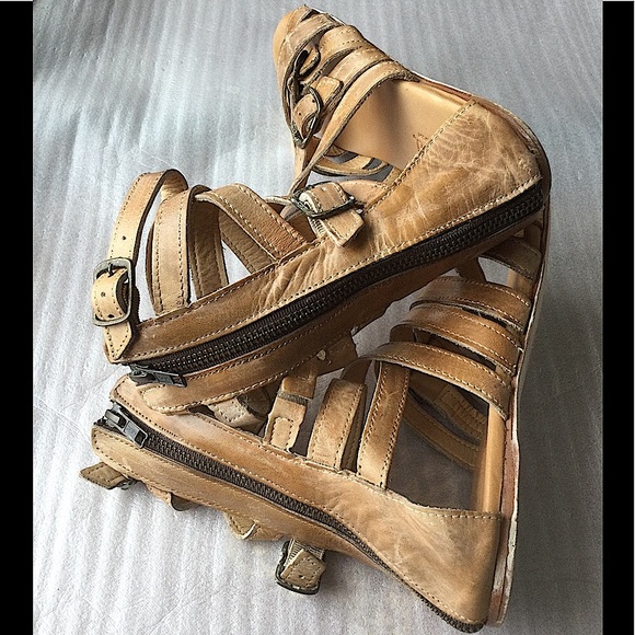 Bed Stu Seneca Gladiator SANDAL Tan Rustic 7M Hippie BOHO Cowgirl - Picture 10 of 16